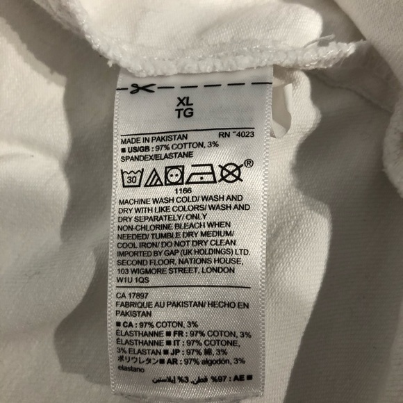 GAP White Denim Jacket size XL - Picture 6 of 9